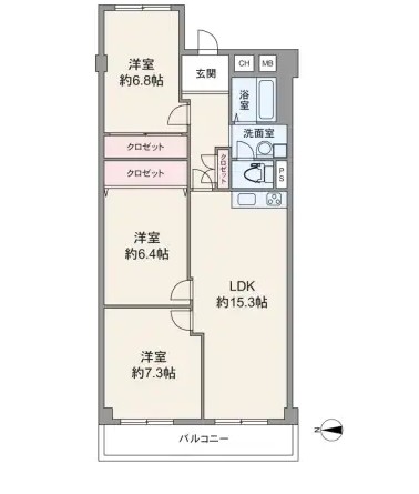 サンハイツ逆瀬川